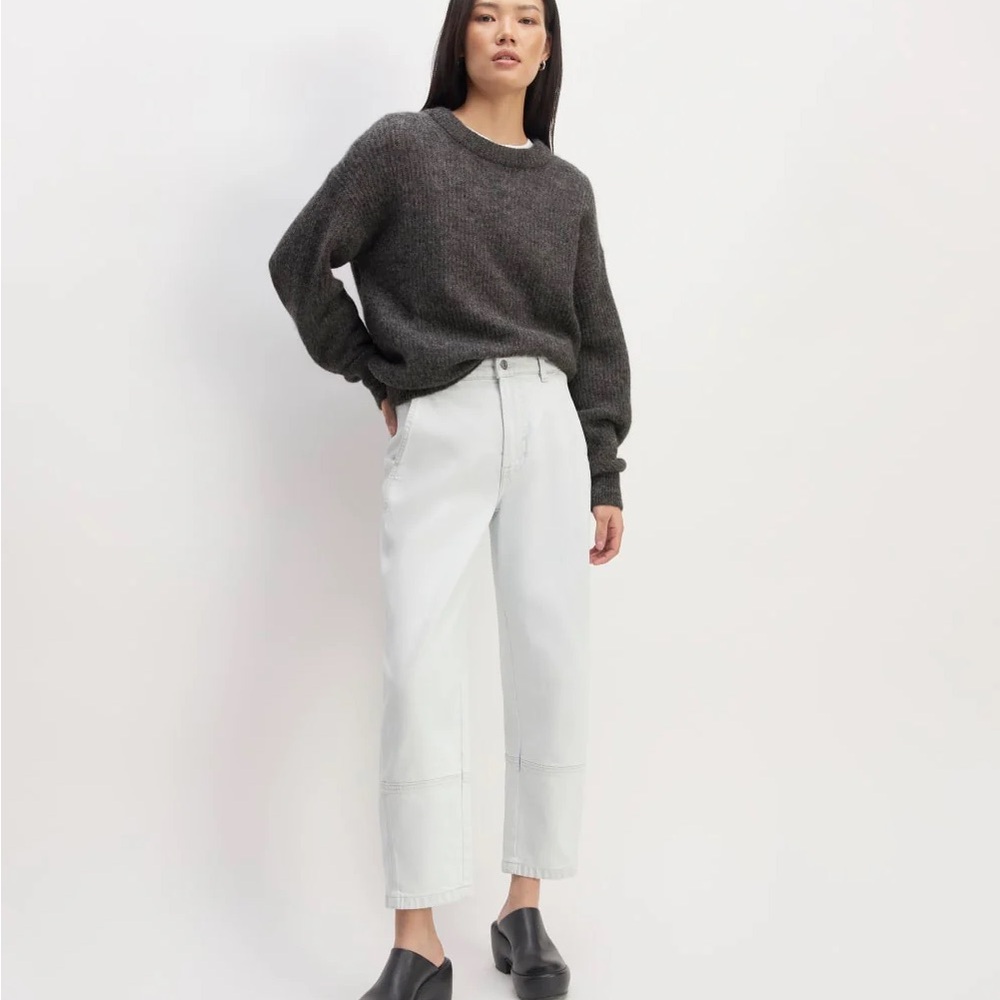 Everlane Cocoon Crew in Alpaca - Picture 3 of 8
